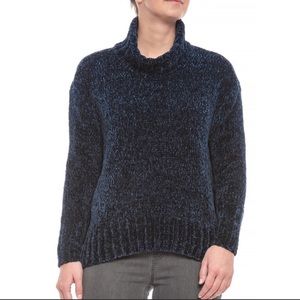 Navy Chenille Turtleneck